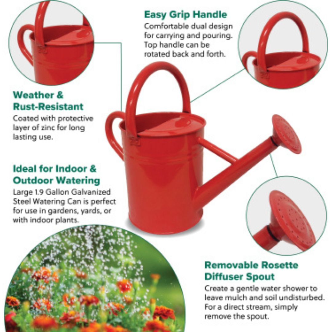 Watering Can – Heritage Scarlet – 1 Gal